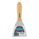 Espátula Afilada y Angulada con Mango de Madera 3 Plg