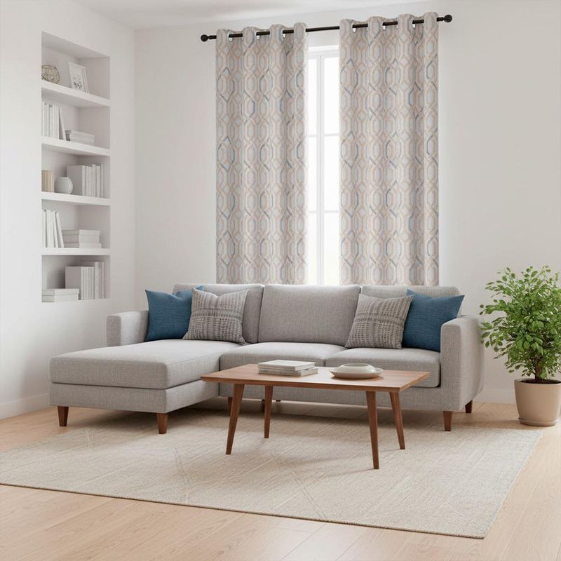 Cortina Estampada Multicolor