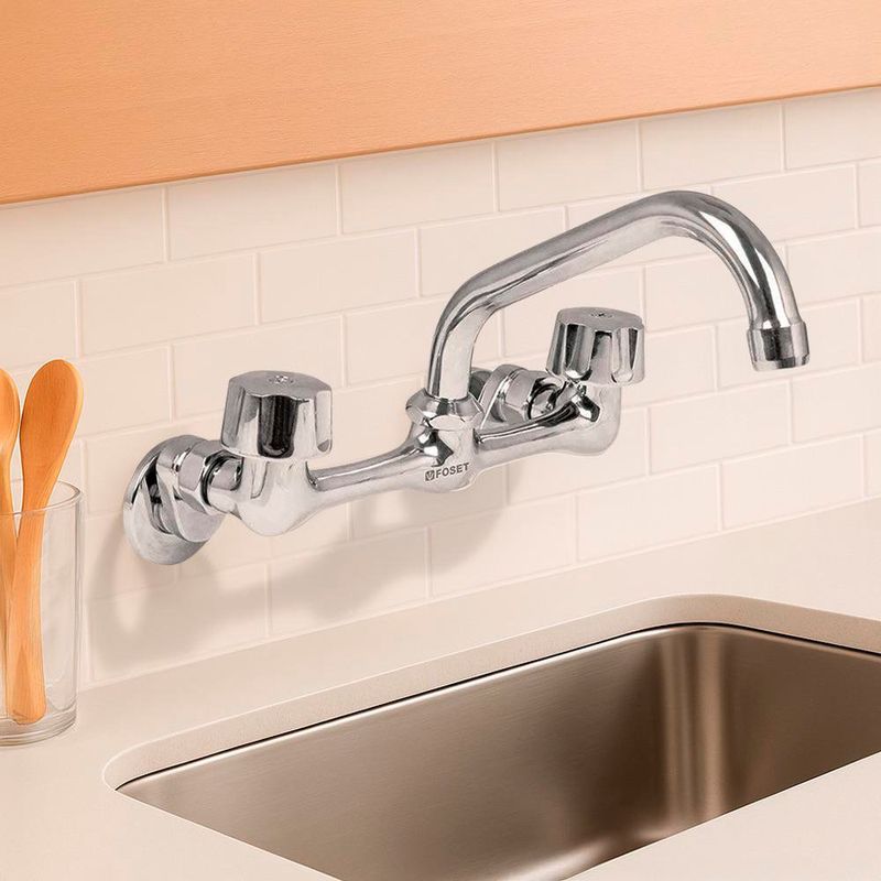 Grifo de Cocina con Conexiones de Pared