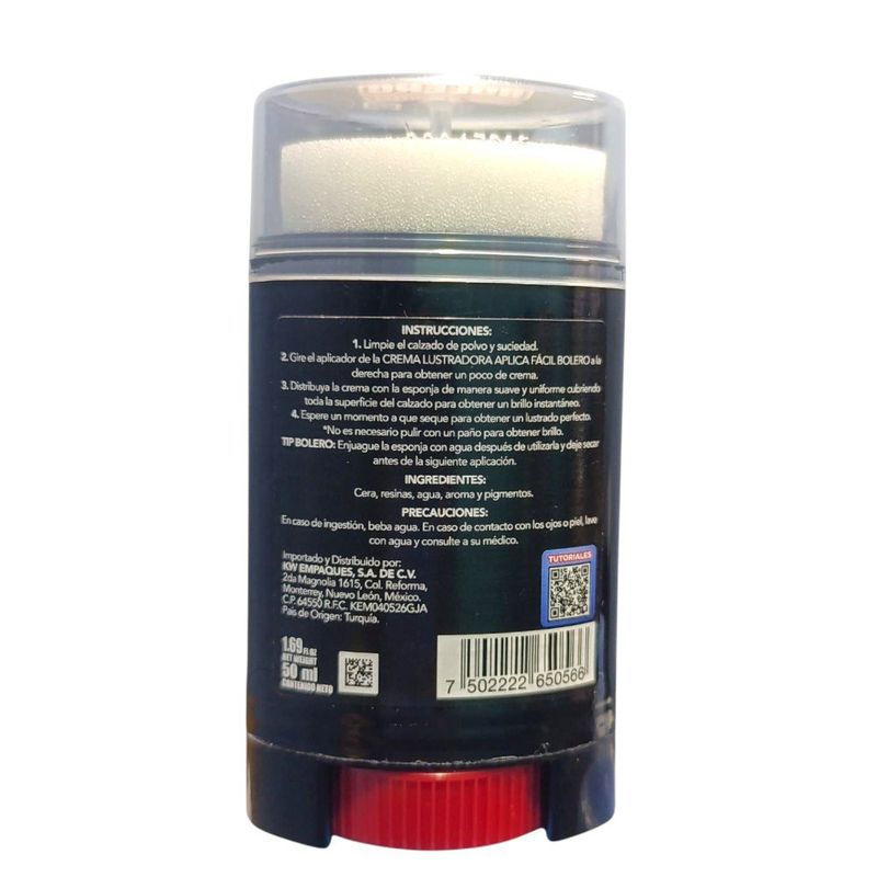 Crema Lustradora Negra Aplica Fácil 50 ml