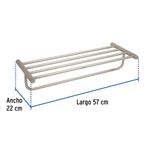 Toallero de Barra Hotel Cromado de 24 Plg - Foset