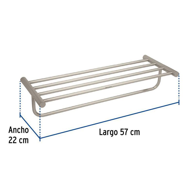 Toallero de Barra Hotel Cromado de 24 Plg - Foset