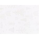 Individual Navideño Blanco Rectangular