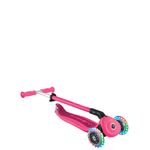 Scooter Plegable con Luces Rosa