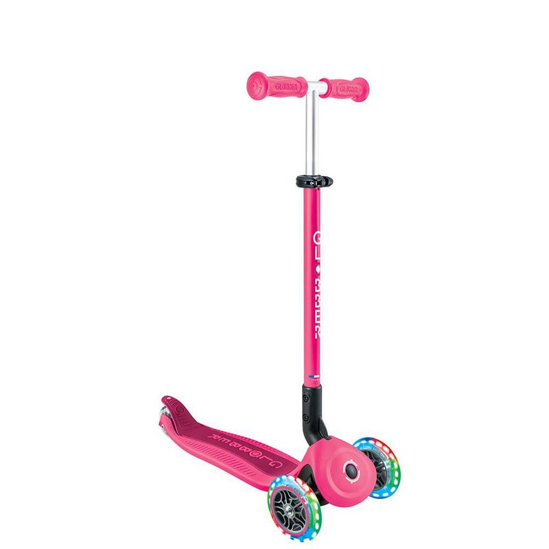 Scooter Plegable con Luces Rosa