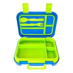 Lonchera Infantil Azul Gamer con Divisiones y Cubiertos Integrados