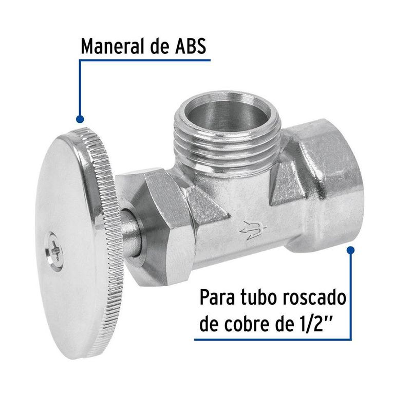 Llave Angular Tipo de Giro Multi Turn 1/2 Plg