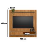 Panel de Pared para TV Durban con Soporte Integrado