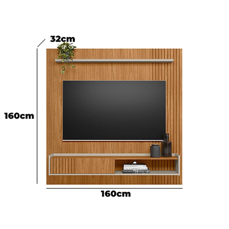 Panel de Pared para TV Durban con Soporte Integrado