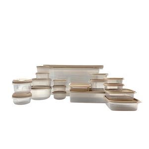 Set de Contenedores Plásticos Capuccino 36 Pzas.