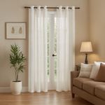 Cortina Color Blanco Diseño Corrugado