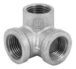 Codo 3 Bocas de Acero Galvanizado con Rosca 1/2 Plg