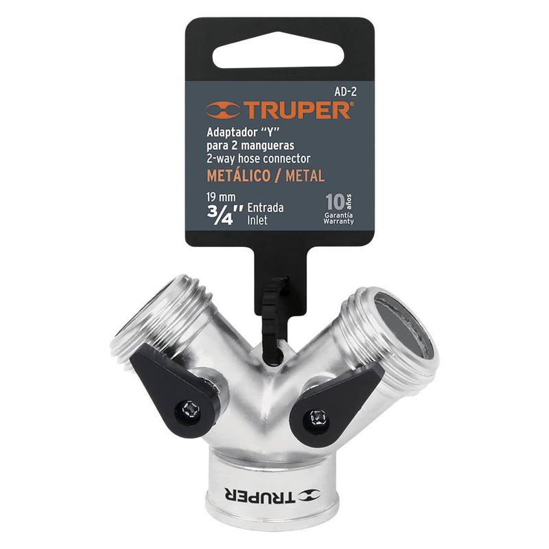 Conector en Y de Metal de 3/4 Plg