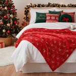 Manta Decorativa Roja Renos 127x152 cm