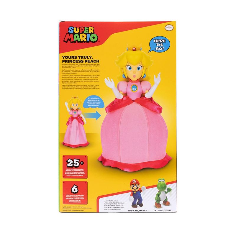 Super Mario Figura Interactiva Princesa Peach