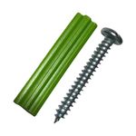 Tornillo Combinado 8x1 1/4 Plg con Tarugo Set 6 Pzas