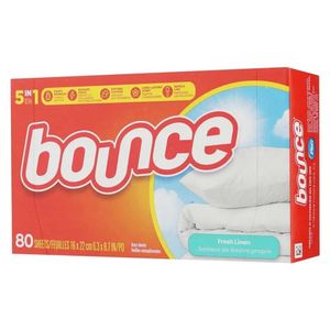 Hojas Aromatizantes Bounce Fresh Linen para Secadora 80 Pzas