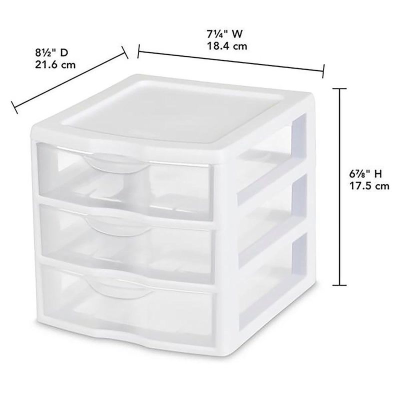 Organizador Mini de Plástico 3 Gavetas
