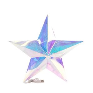 Estrella Tornasol con Luz Interna