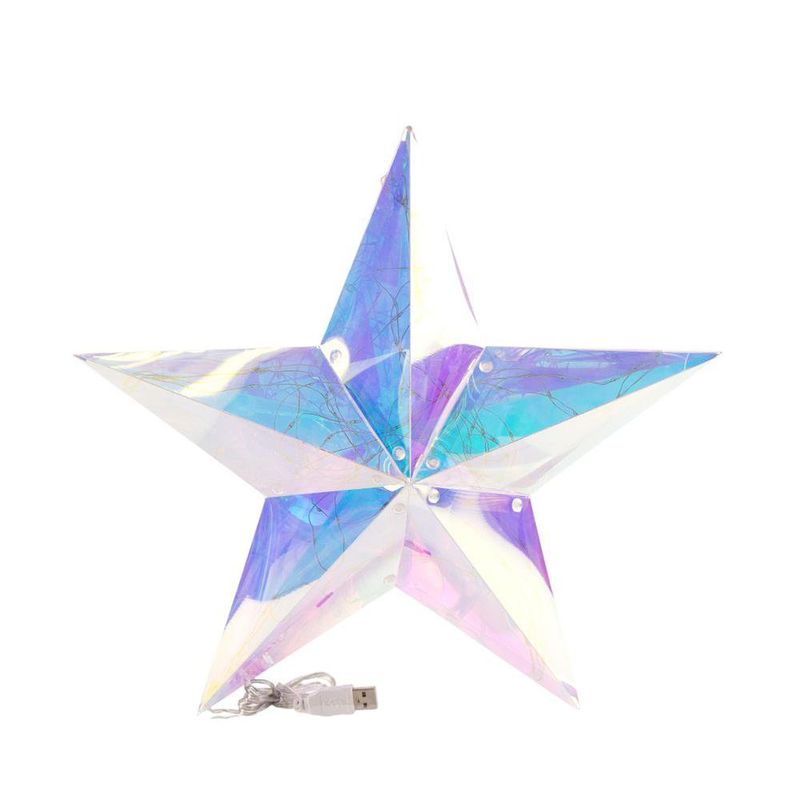 Estrella Tornasol con Luz Interna