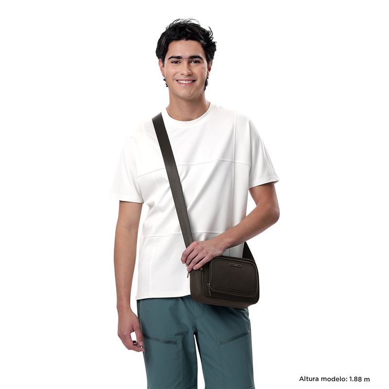 Bolso Cruzado Crossbody Café Terreo Pequeño Rectangular