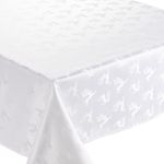 Mantel Rectangular Crema con Diseño de Navidad