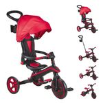 Triciclo Explorador Plegable 4 en 1 Rojo