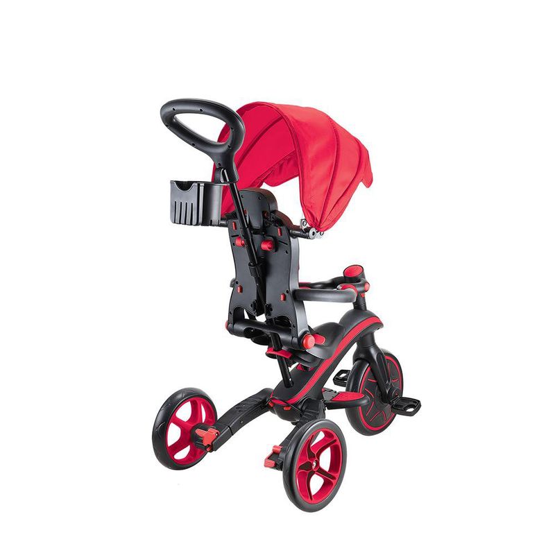 Triciclo Explorador Plegable 4 en 1 Rojo