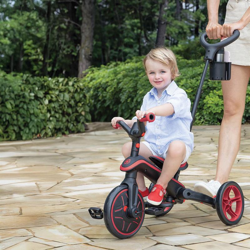 Triciclo Explorador Plegable 4 en 1 Rojo