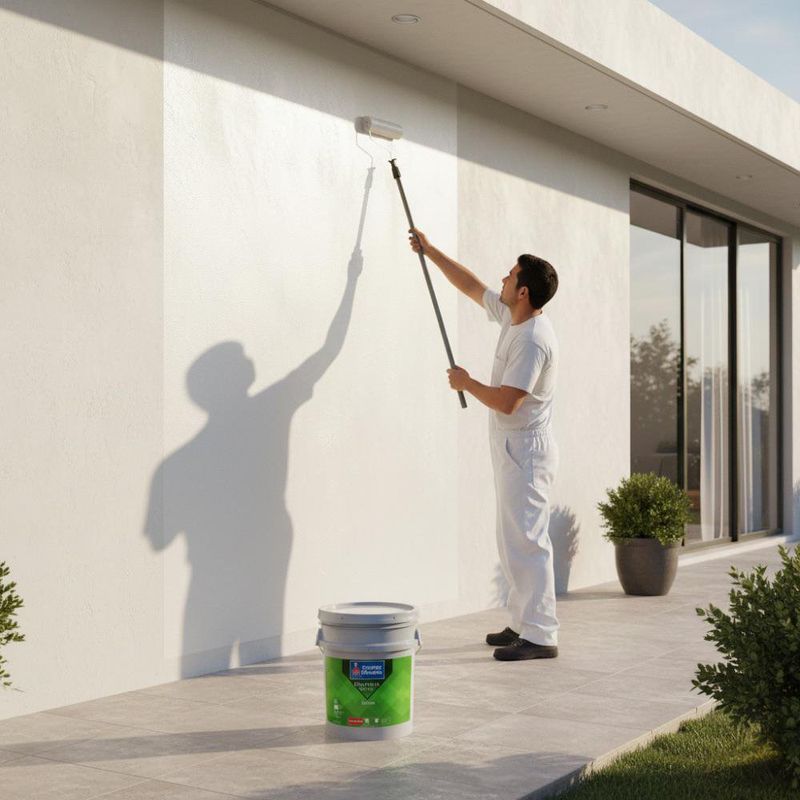 Pintura Esmalte Colonial Blanco Brillante en Cubeta