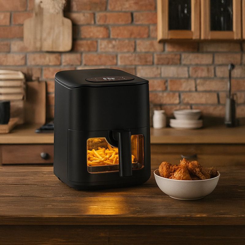 Freidora de Aire Digital Smart con Ventana de Vidrio 4.5 Lts