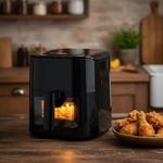 Freidora de Aire Digital Smart con Ventana de Vidrio 4.5 Lts