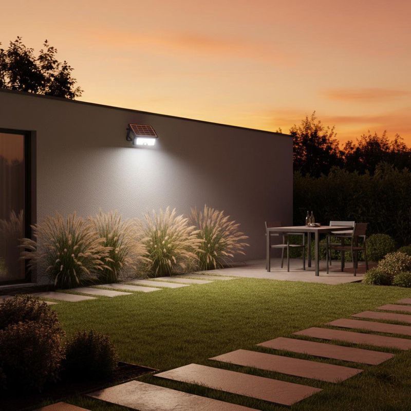 Reflector Solar para Exteriores LED de 35W Luz Fría