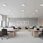 Lámpara Circular con Bombilla LED de Sobreponer Luz de Día de 18 W