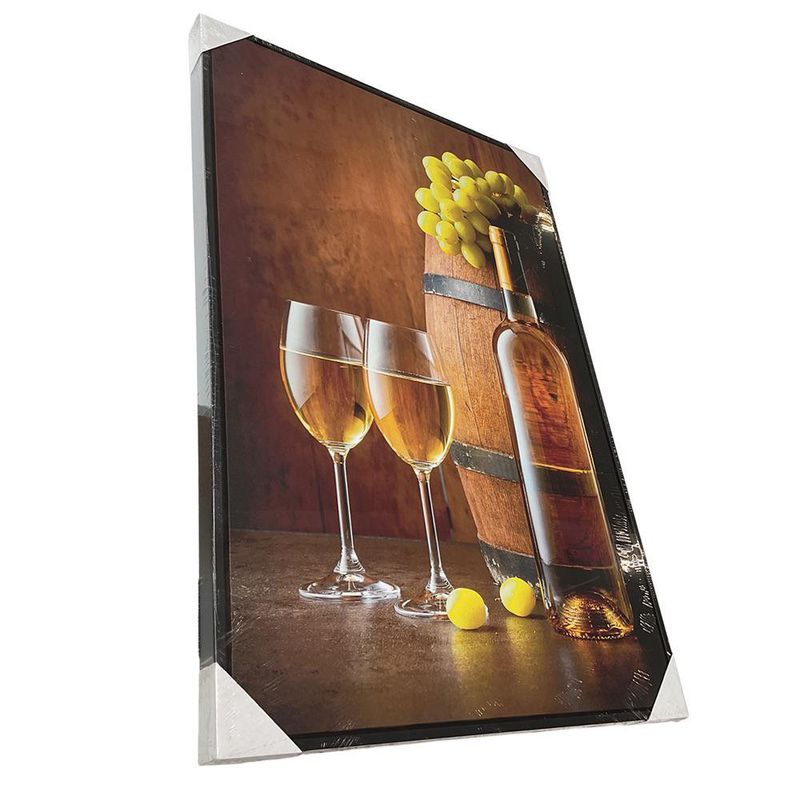 Cuadro Decorativo Vinos Blanco con Barril