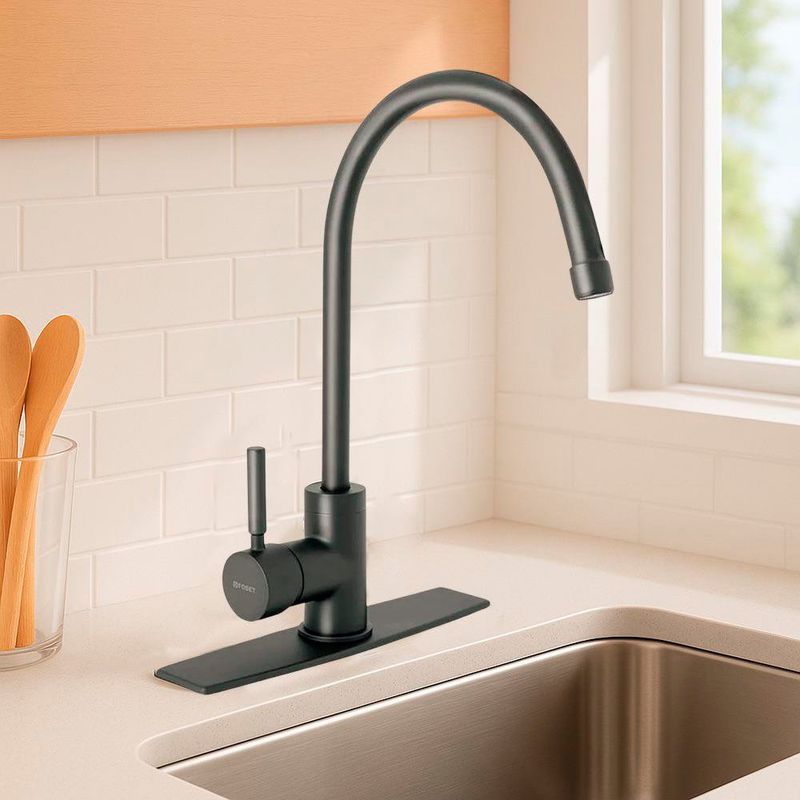 Monomando para Cocina Palanca Cuello Alto