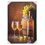 Cuadro Decorativo Vinos Blanco con Barril