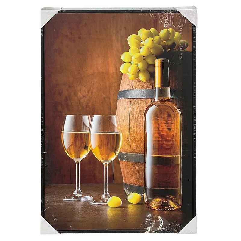 Cuadro Decorativo Vinos Blanco con Barril