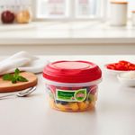 Contenedor con Tapa Rojo 2 Pzs