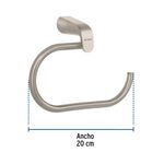 Toallero de Argolla Satinado Riviera - Foset