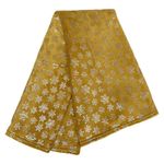 Manta Decorativa Dorada Copos de Nieve 127x152 cm