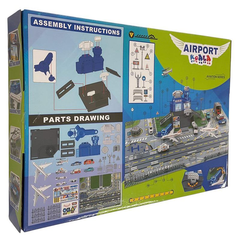 Set de Juego Aeropuerto con Aviones y Vehículos