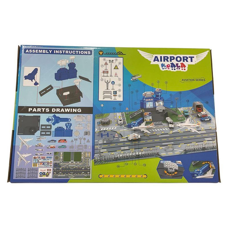 Set de Juego Aeropuerto con Aviones y Vehículos
