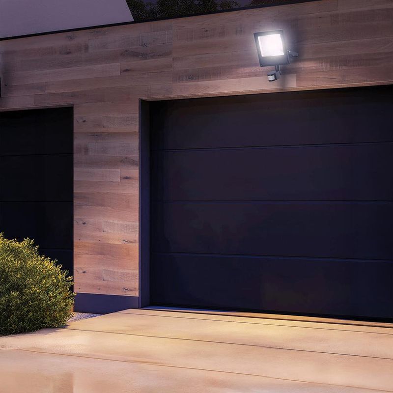 Reflector LED 50 W con Sensor Movimiento Luz Día