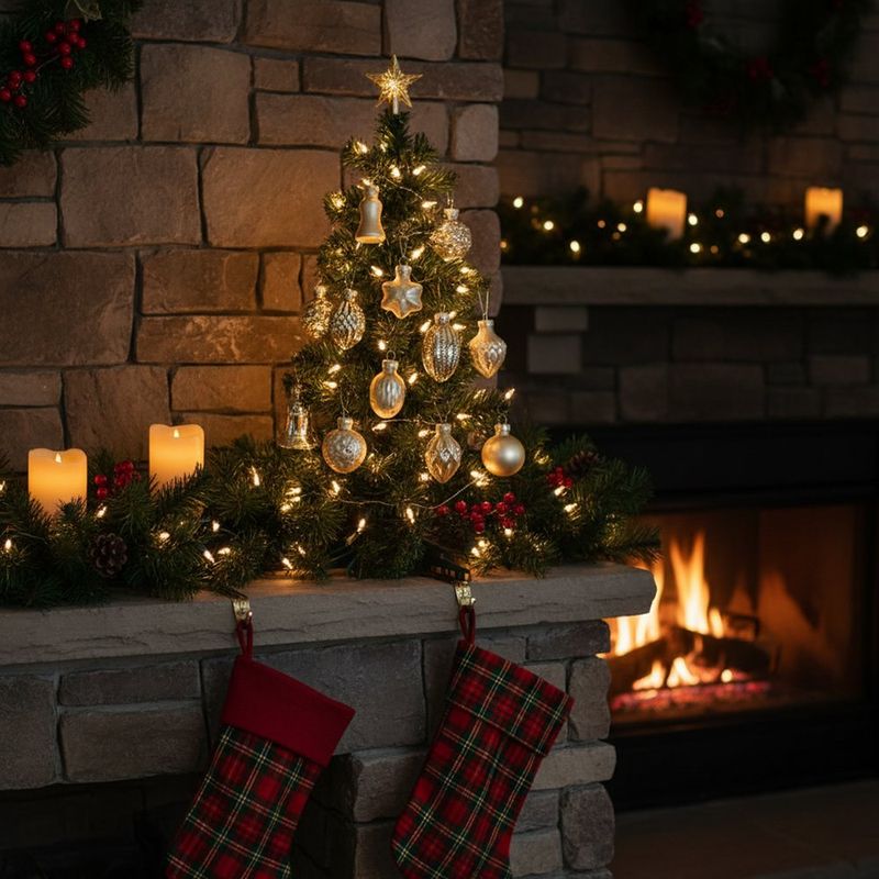 Set de 10 Mini Bombas de Vidrio Dorado Mate y Brillante