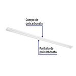 Luminaria Lineal LED de 36W para Gabinete Estilo Delgado 120 Cm