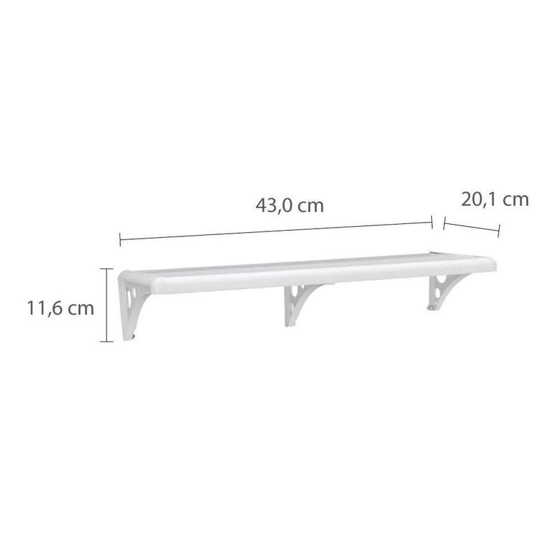 Repisa Multiuso Blanca 40 x 20 cm