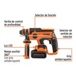 Rotomartillo SDS Plus 20 V 2 Joules