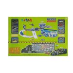 Estación de Policía con Rampas y Vehículos