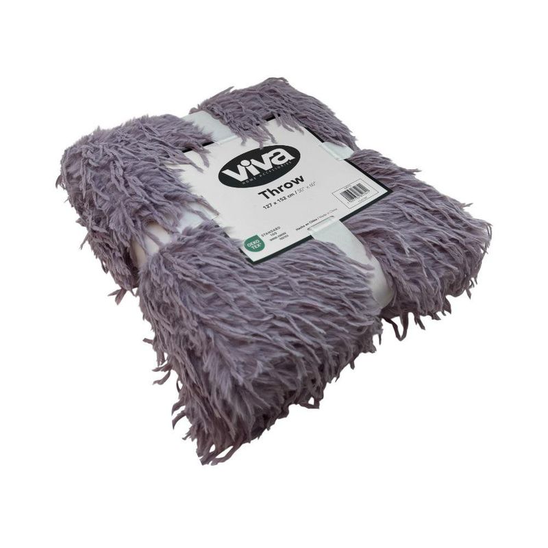 Throw tipo Peluche Morado 127 x 152 Cm